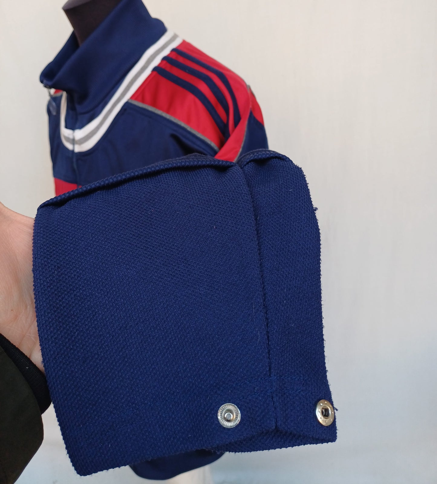 Vintage 90s Adidas Big Logo Zip Track Top Jacket Mens L