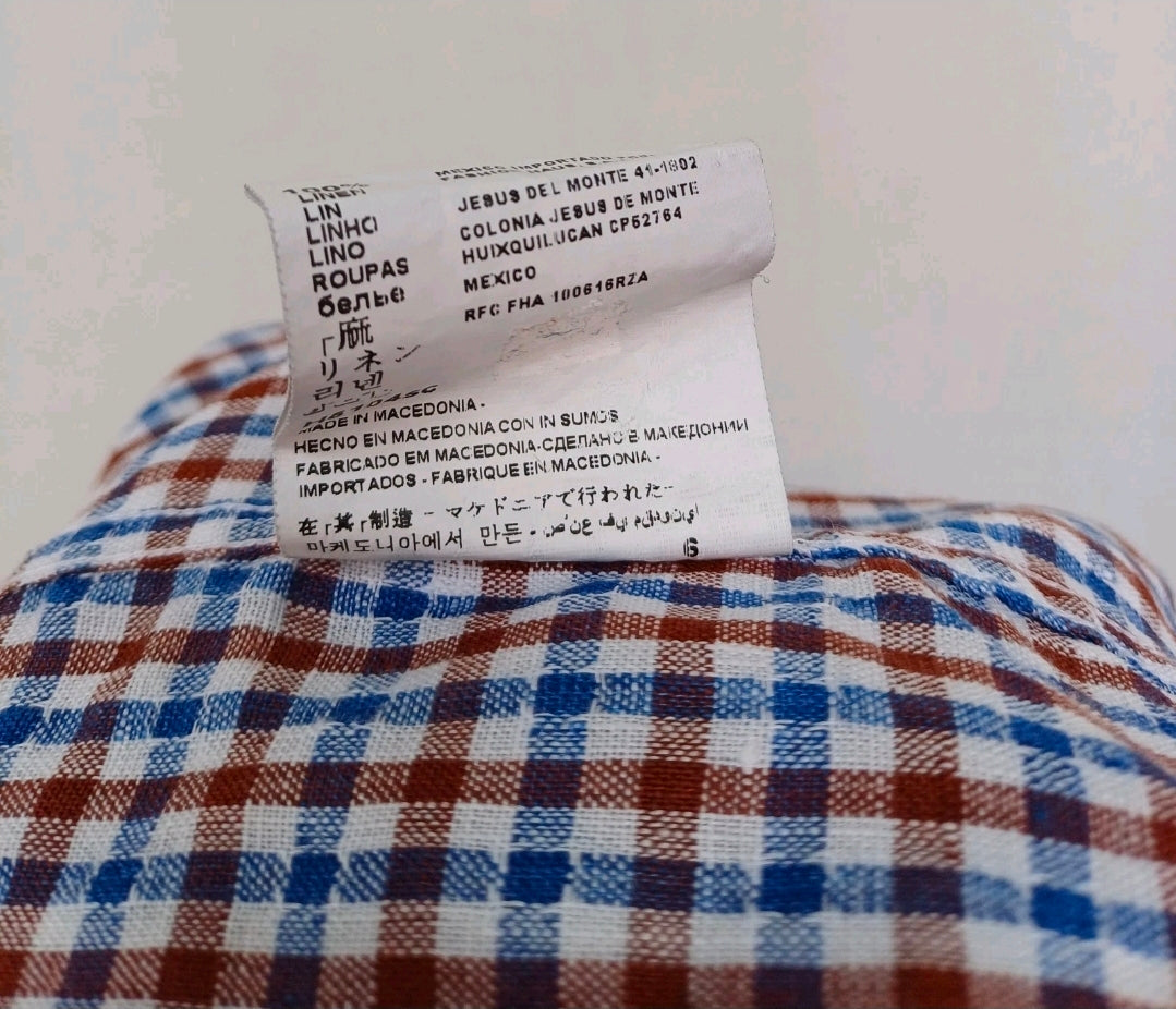 Lot Of 2 Suitsupply Pure Linen Long Sleeve Button shirt Size 40/15.75/Mens L