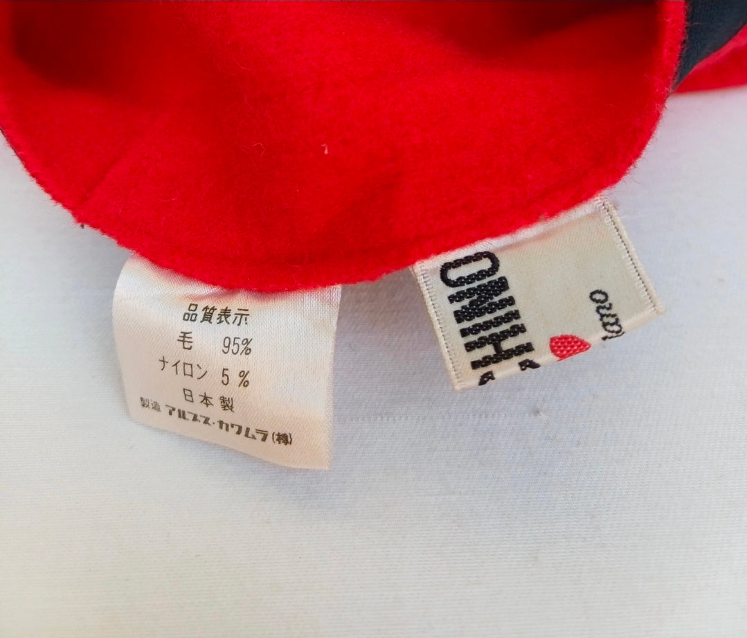 Vintage Moschino Wool/Nylon Beret Hat One Size Adult Made In Japan