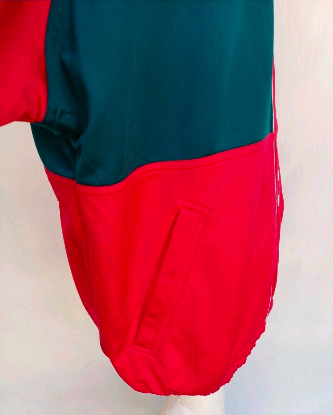 Vintage 90s Reebok Big Logo Full Zip Track Top Jacket Mens L