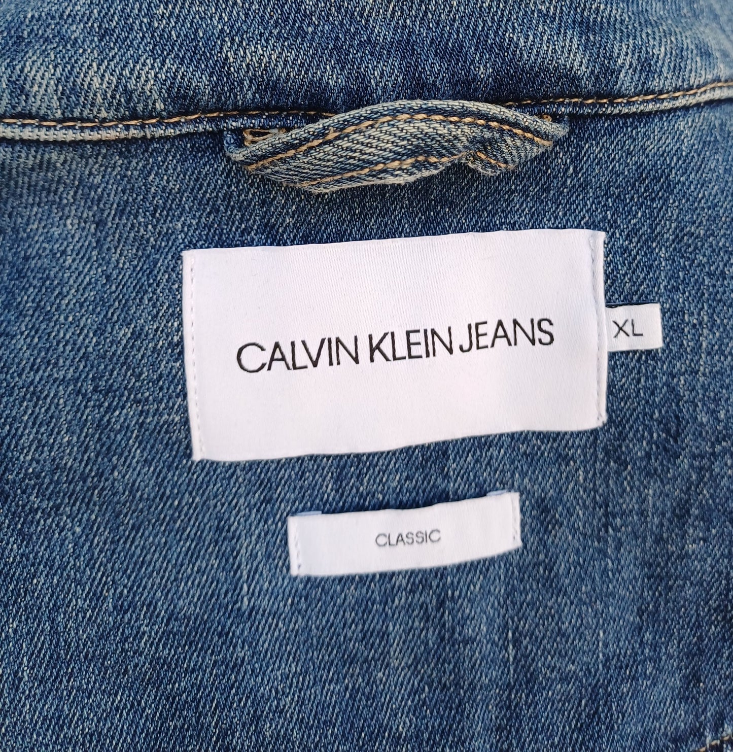 Calvin Klein Jeans Foundation Trucker Denim Jacket Mens XL