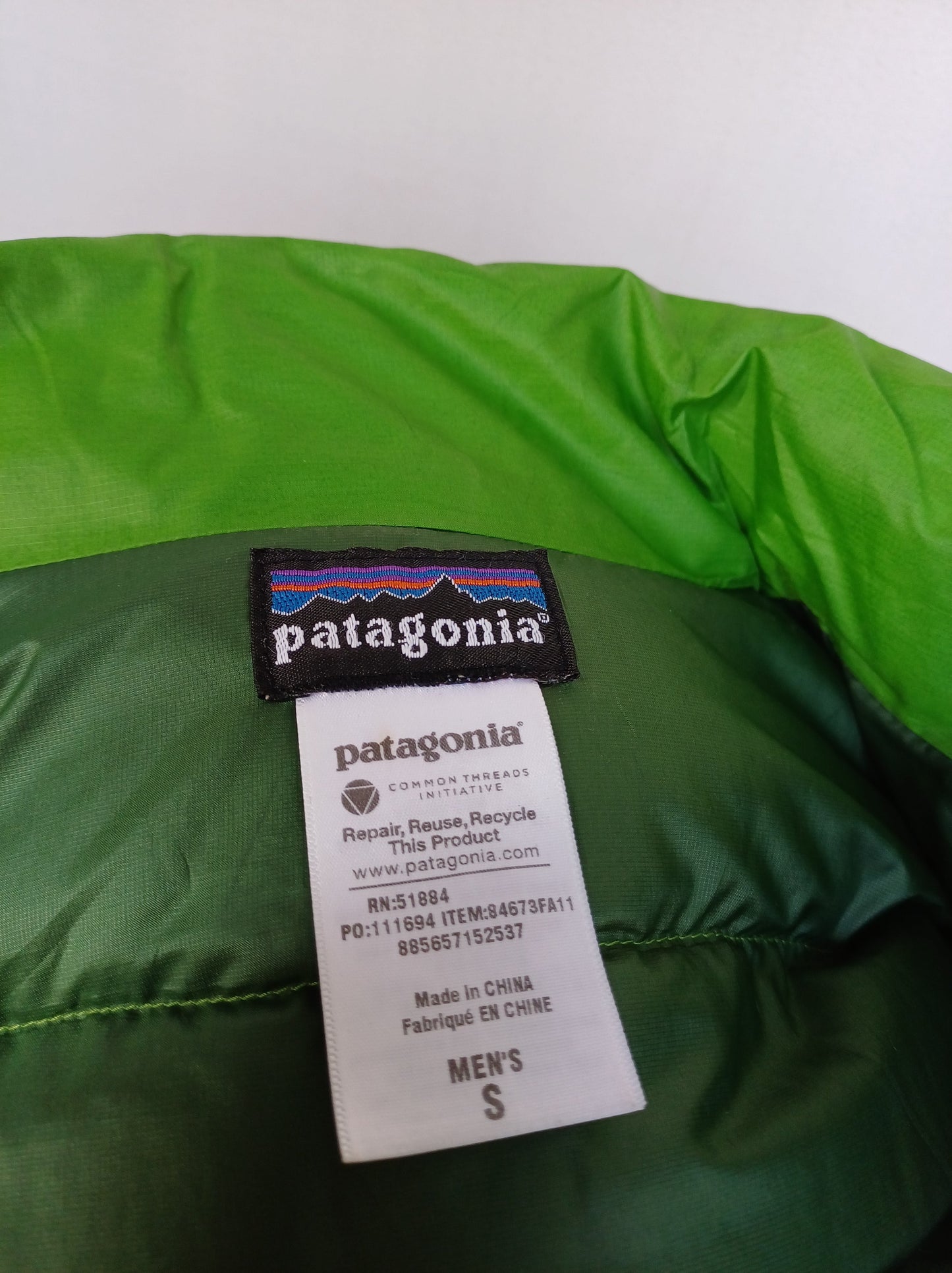 Patagonia Mens Quilted Goose Down Jacket Size S