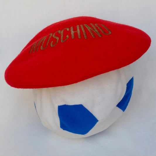 Vintage Moschino Wool/Nylon Beret Hat One Size Adult Made In Japan