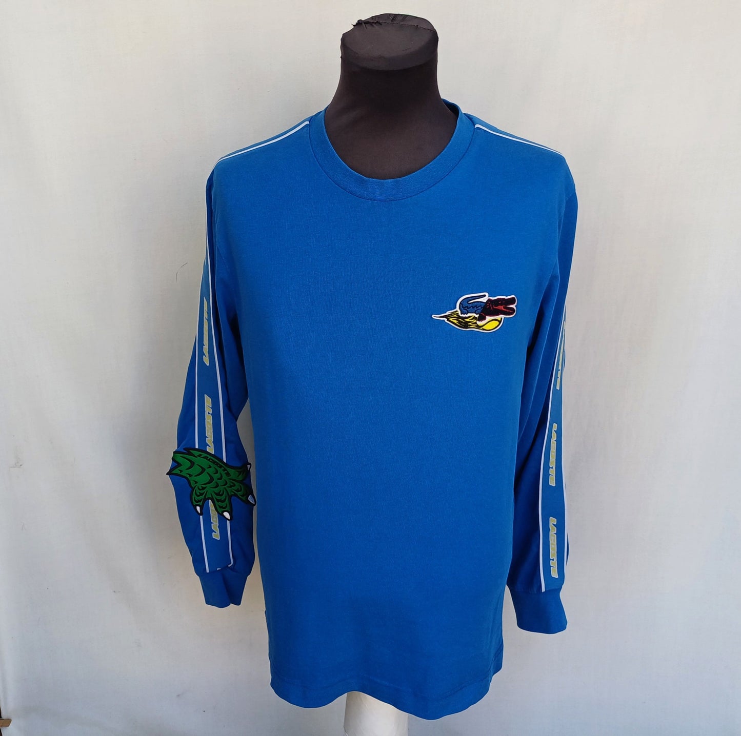 Lacoste relaxed Fit Cotton Taped Logo T-Shirt Size 3/Mens S