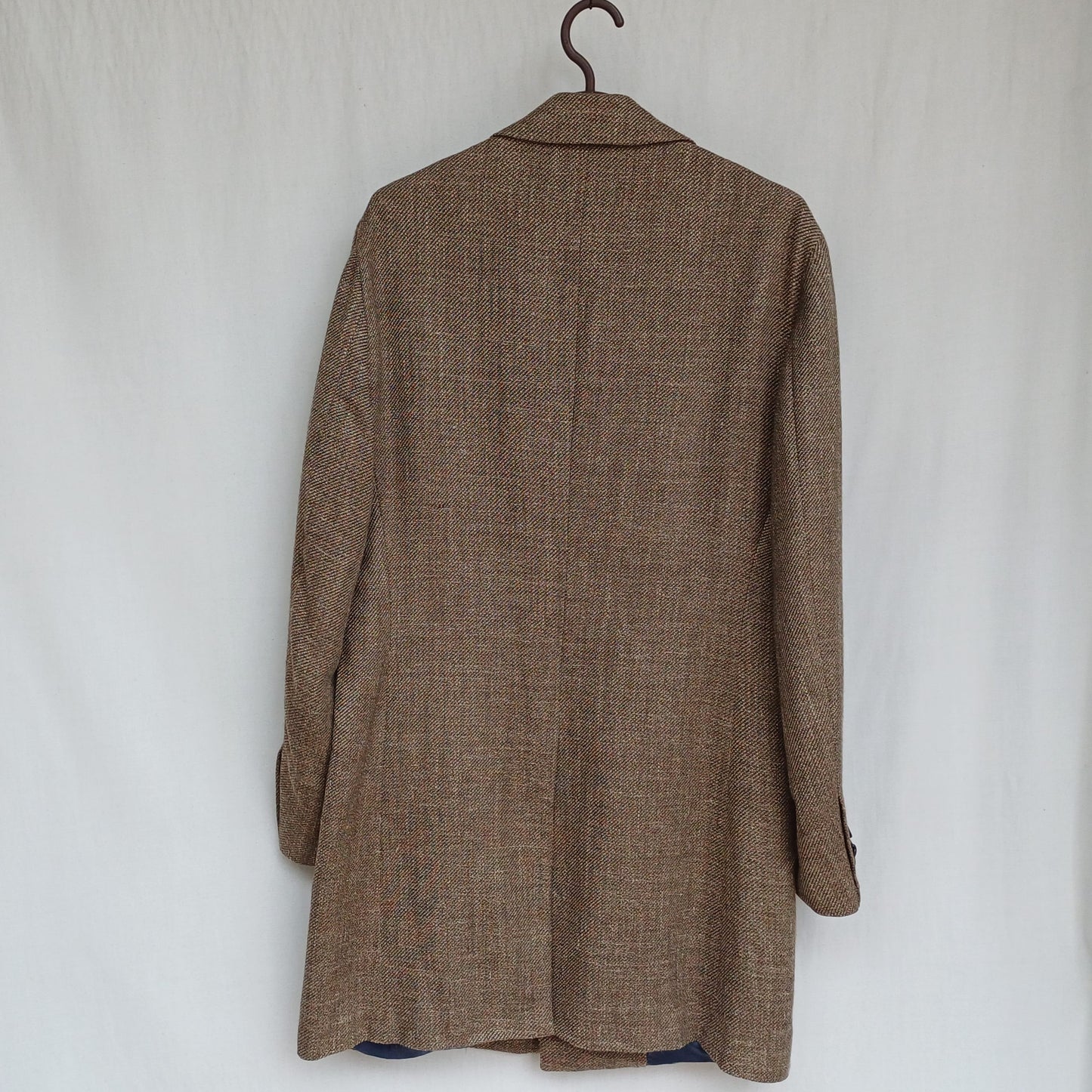 Suitsupply E.Thomas Vincenza Mens Wool/Silk/Linen Button Overcoat EU 48/US 38