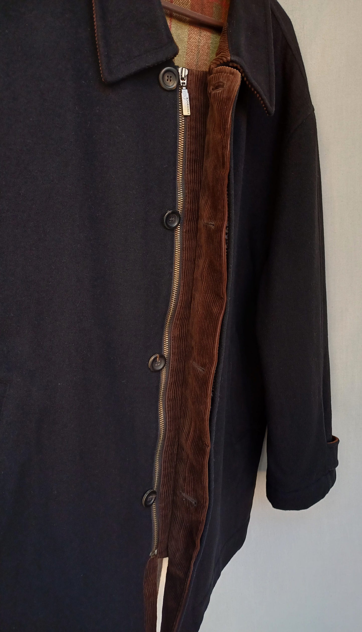 Steinbock Tirol Austria Mens Wool/Cashmere Button Coat Overcoat EU 54/US 44