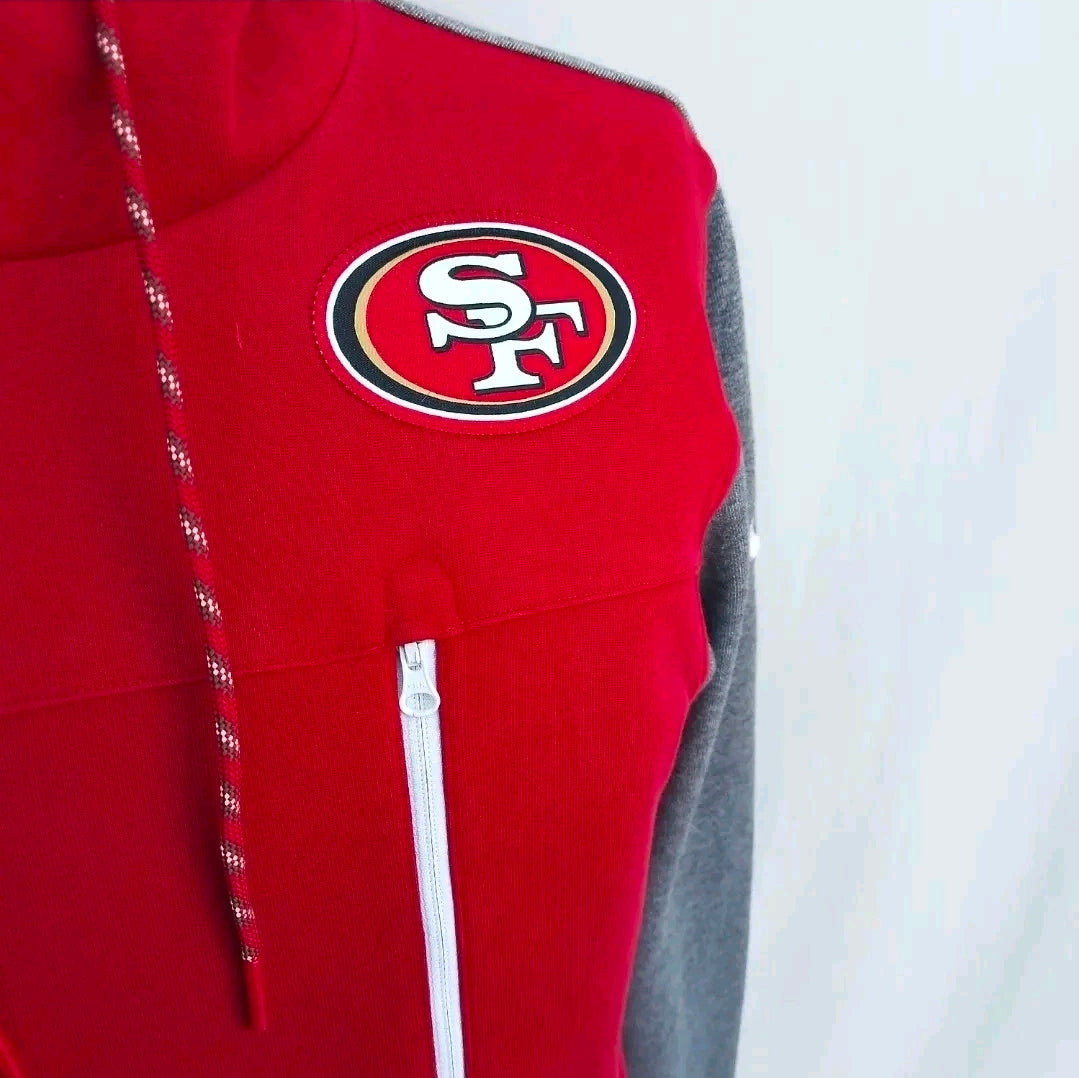 San Francisco 49ers Nike Front Zip Hoodie NFL Sweatshirt Mens S