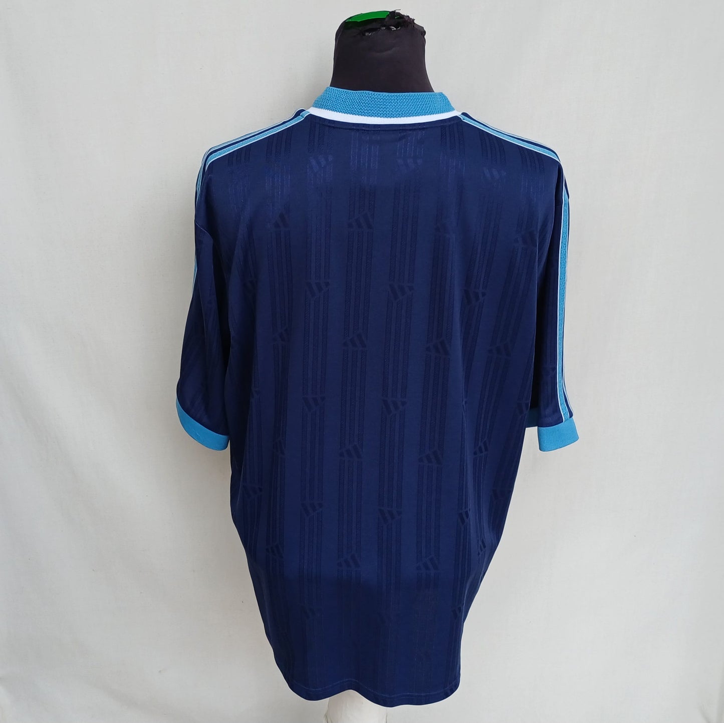 Vintage 90s Adidas Big Logo Striped Training T-Shirt Mens L
