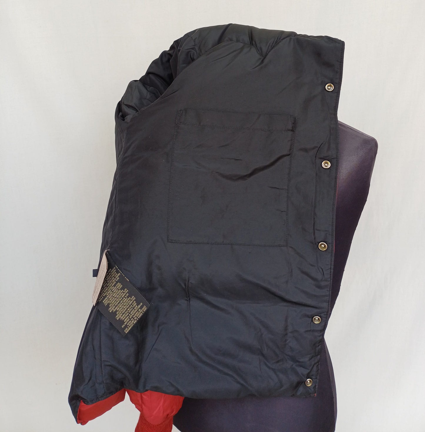 Vintage Double Ralph Lauren RRL Leather Quilted Down Puffer Jacket Mens S