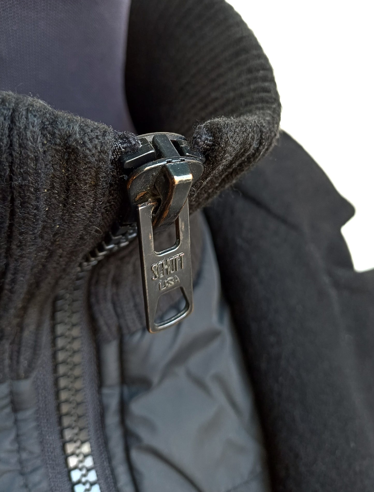 Schott Cyclone 2 Double Zipper Quilted Lining Wool Button Peacoat Mens L