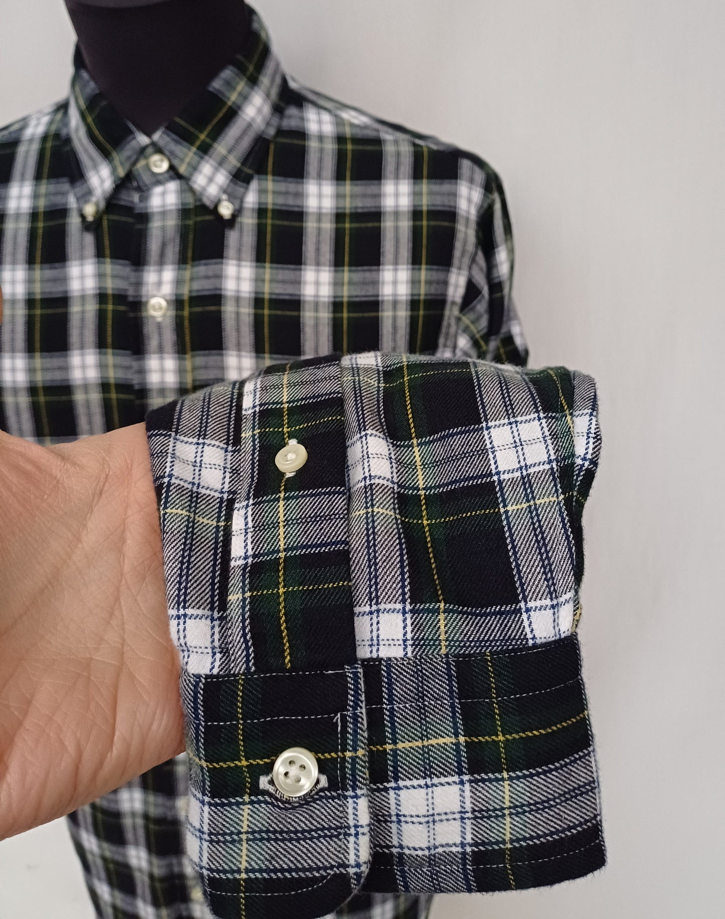 Ralph Lauren Classic Fit Performance Flannel Plaid Button Down shirt Mens S