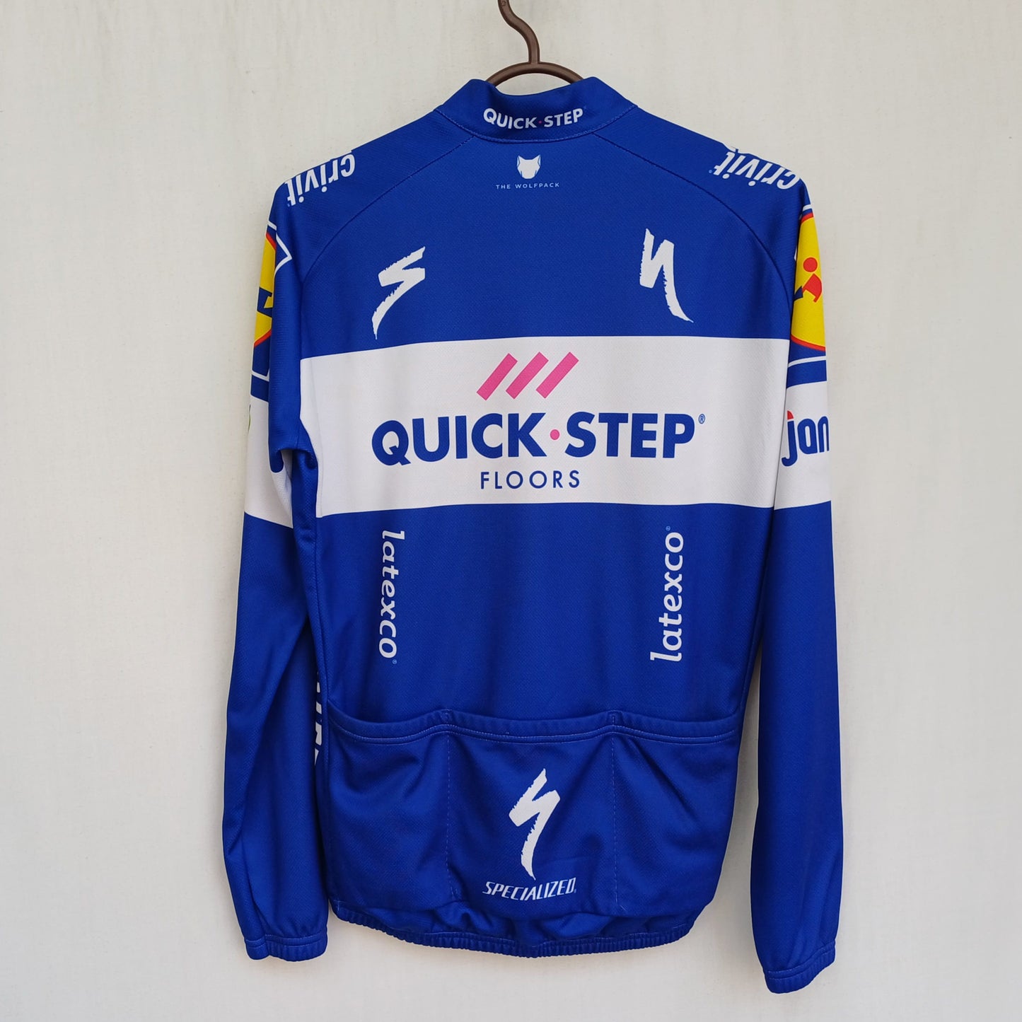 Quick Step Vermarc Long Sleeve Cycling Jersey Mens M