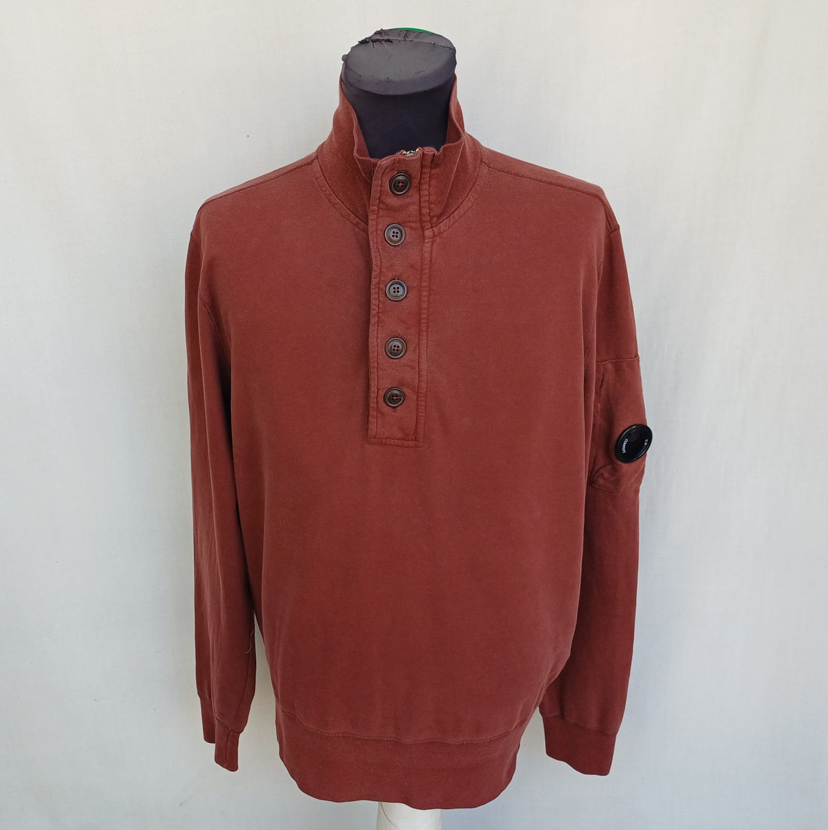 CP Company Quarter Zip/Button Pullover Sweatshirt Mens XL