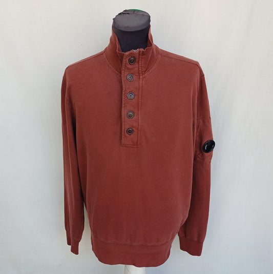 CP Company Quarter Zip/Button Pullover Sweatshirt Mens XL