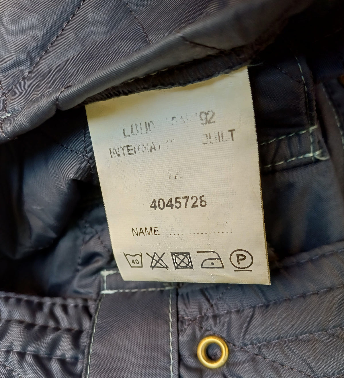 Barbour International Quilted Jacket Size EU 40-42/Large