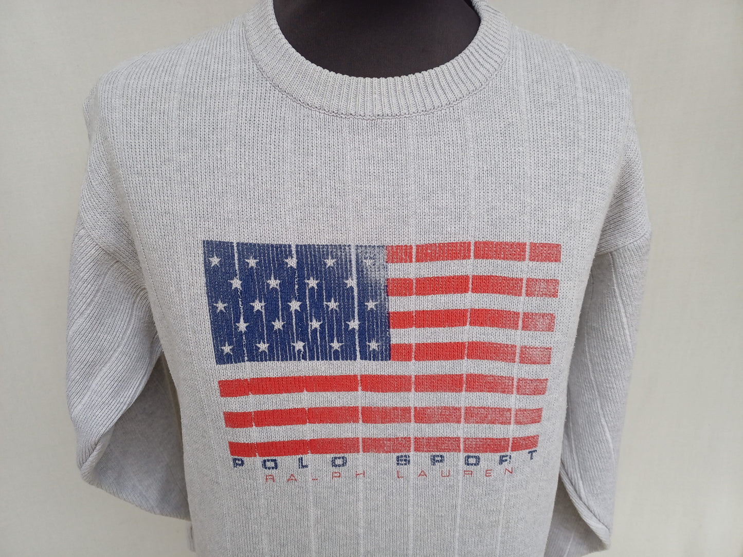 Vintage Polo Sport Ralph Lauren Crew Neck Cotton Pullover Sweatshirt Mens L