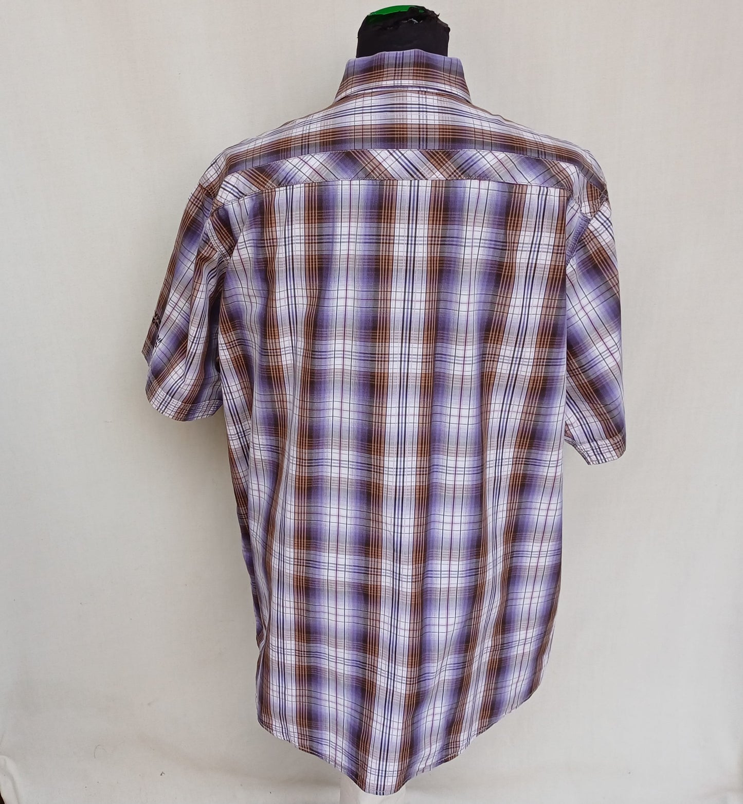 Lot Of 3 Engbers 100% Cotton Button-Up Check Shirt Size 43-44/Mens XL Oversized