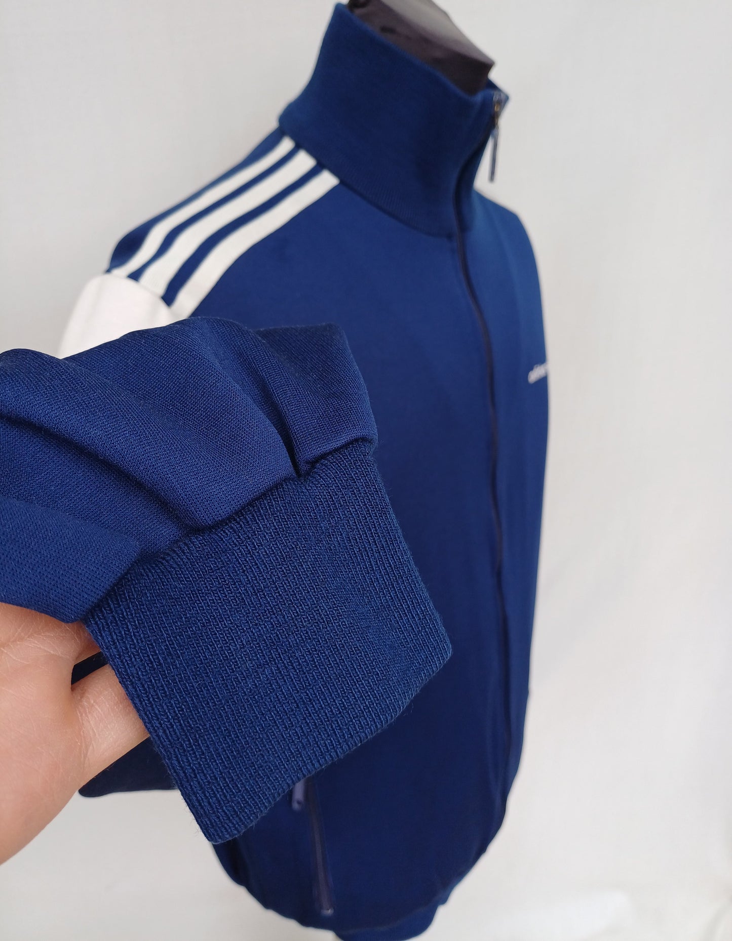 Vintage 90s Adidas Zip Track Top Jacket Striped Mens M