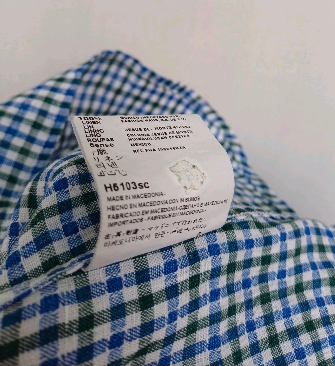 Lot Of 2 Suitsupply Pure Linen Long Sleeve Button shirt Size 40/15.75/Mens L