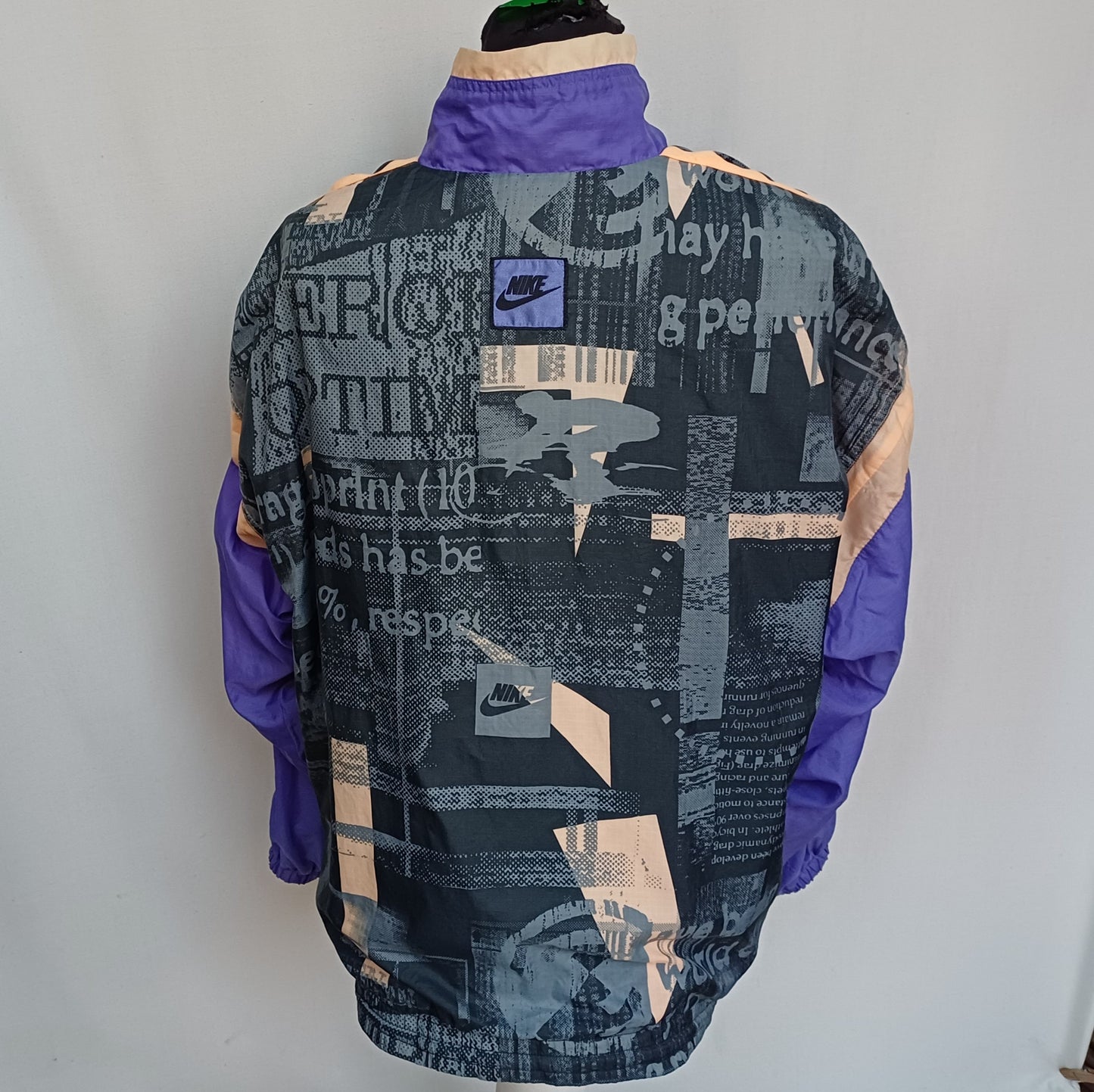 Vintage 90s Nike Maximal Power Windbreaker Track Top Jacket Mens L