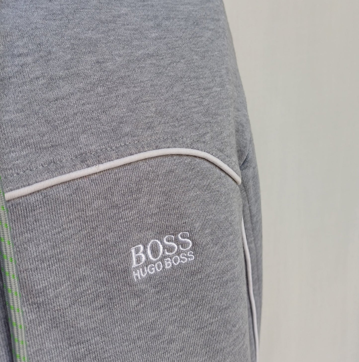 Hugo Boss Zip Cotton Pullover Hoodie Mens L/Fits M