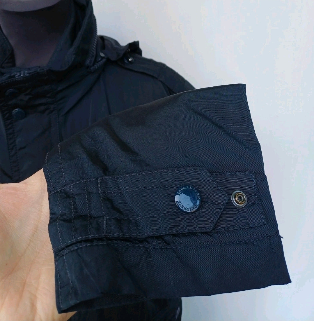 Paul & Shark Double Zipper Multi-Pockets Field Padded Hooded Jacket Mens L