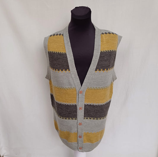 Vintage Missoni Wool/Nylon Button Vest Mens L