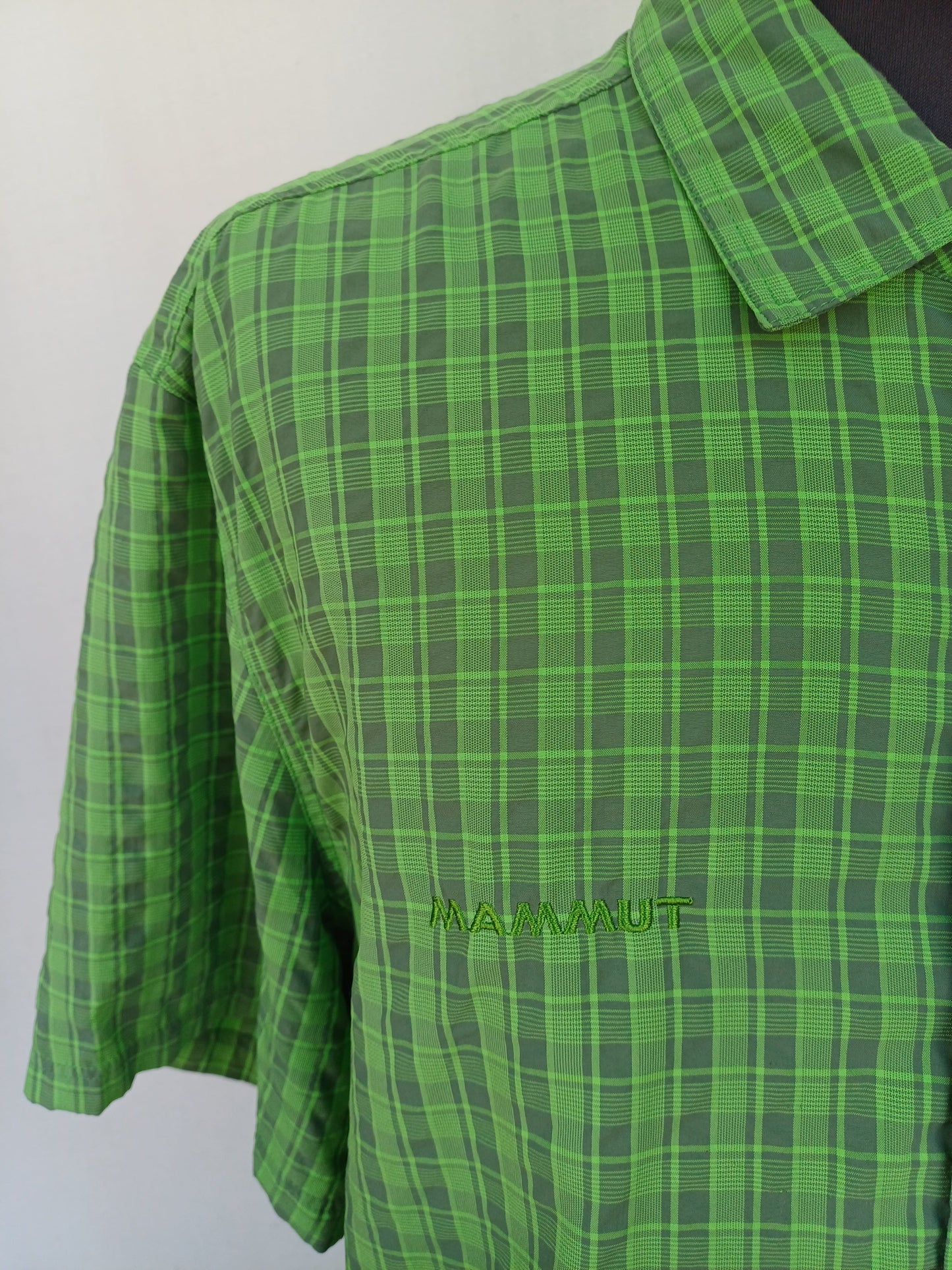 Mammut Outdoor Check Button-Up Hiking Shirt Mens XL