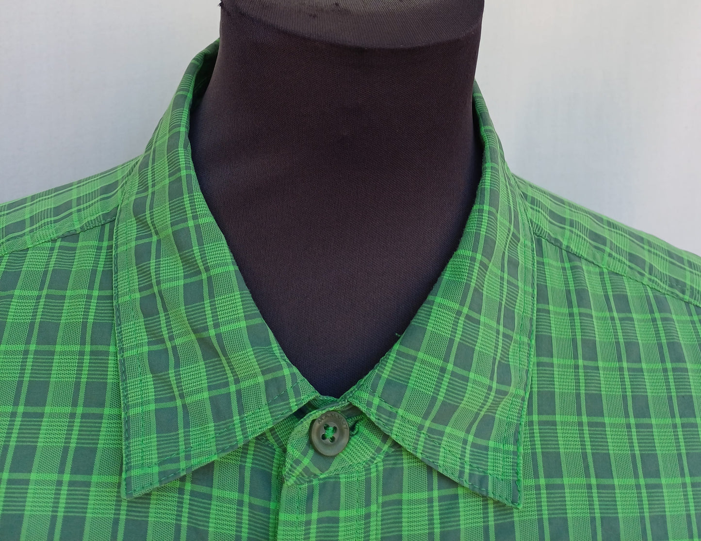 Mammut Outdoor Check Button-Up Hiking Shirt Mens XL