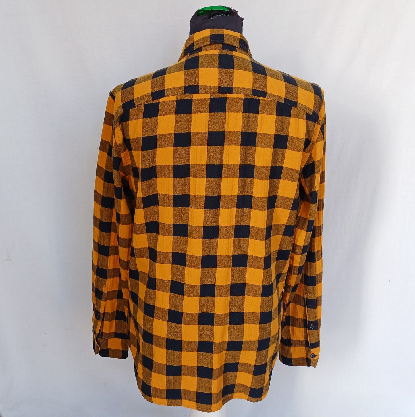 Pull & Bear Buffalo Check Cotton Button Up Shirt Mens M