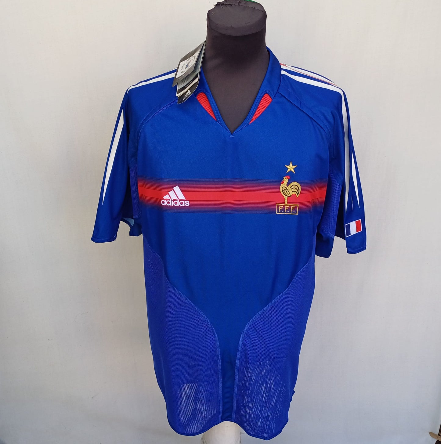 New With Tags France 2004 Euro Home adidas Shirt Mens L