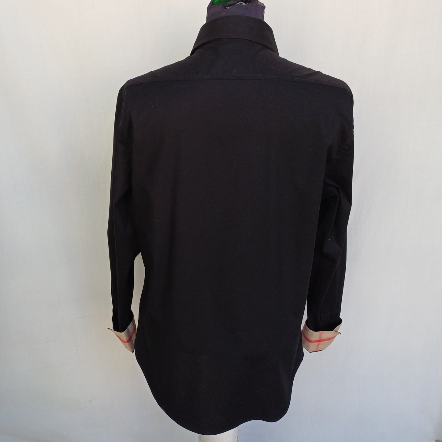 Burberry Brit Nova Check Cotton Button-Up Shirt Size Mens L