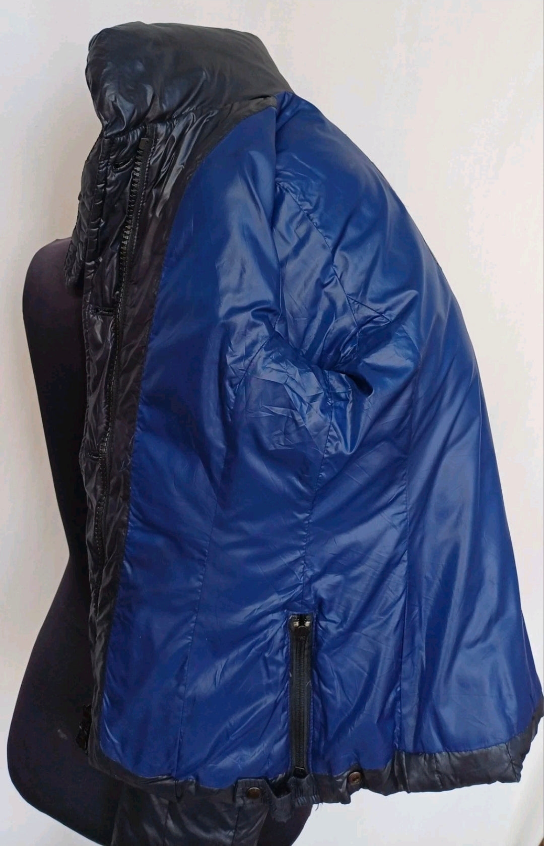 Blauer USA Womens Zip/Button Raccoon Fur Quilted Down Puffer Jacket Size XS