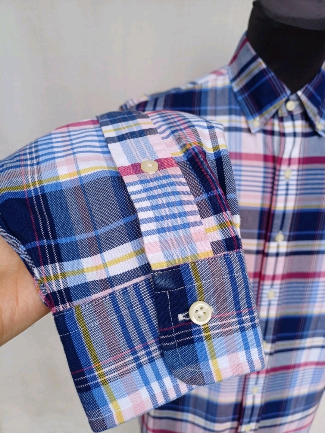 Ralph Lauren Custom Fit button-Up Check Long Sleeve shirt Mens S