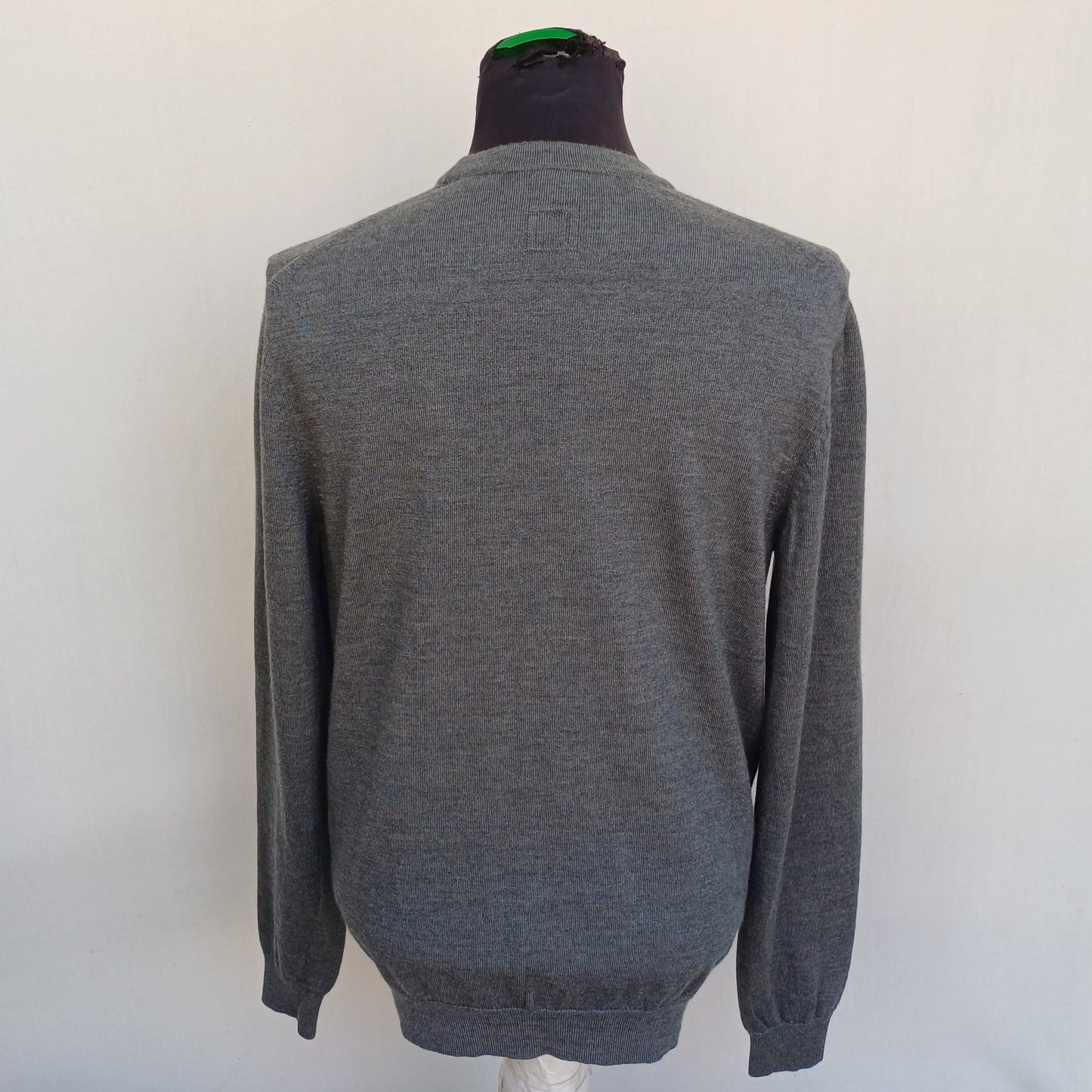 Hugo Boss Slim Fit 100% Wool Button Cardigan Sweater Size Men M