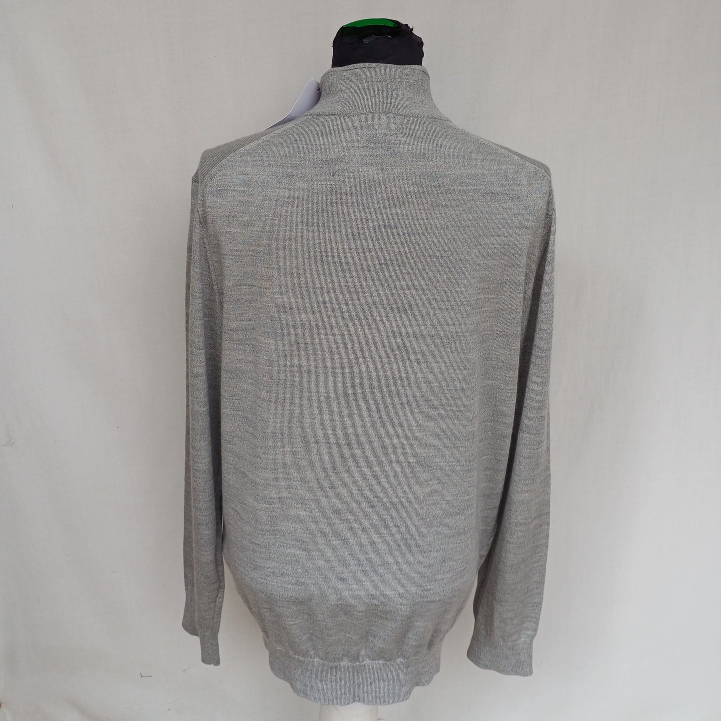 New With Tags Reiss Blackhall Merino Wool Half Zip Jumper Mens XL