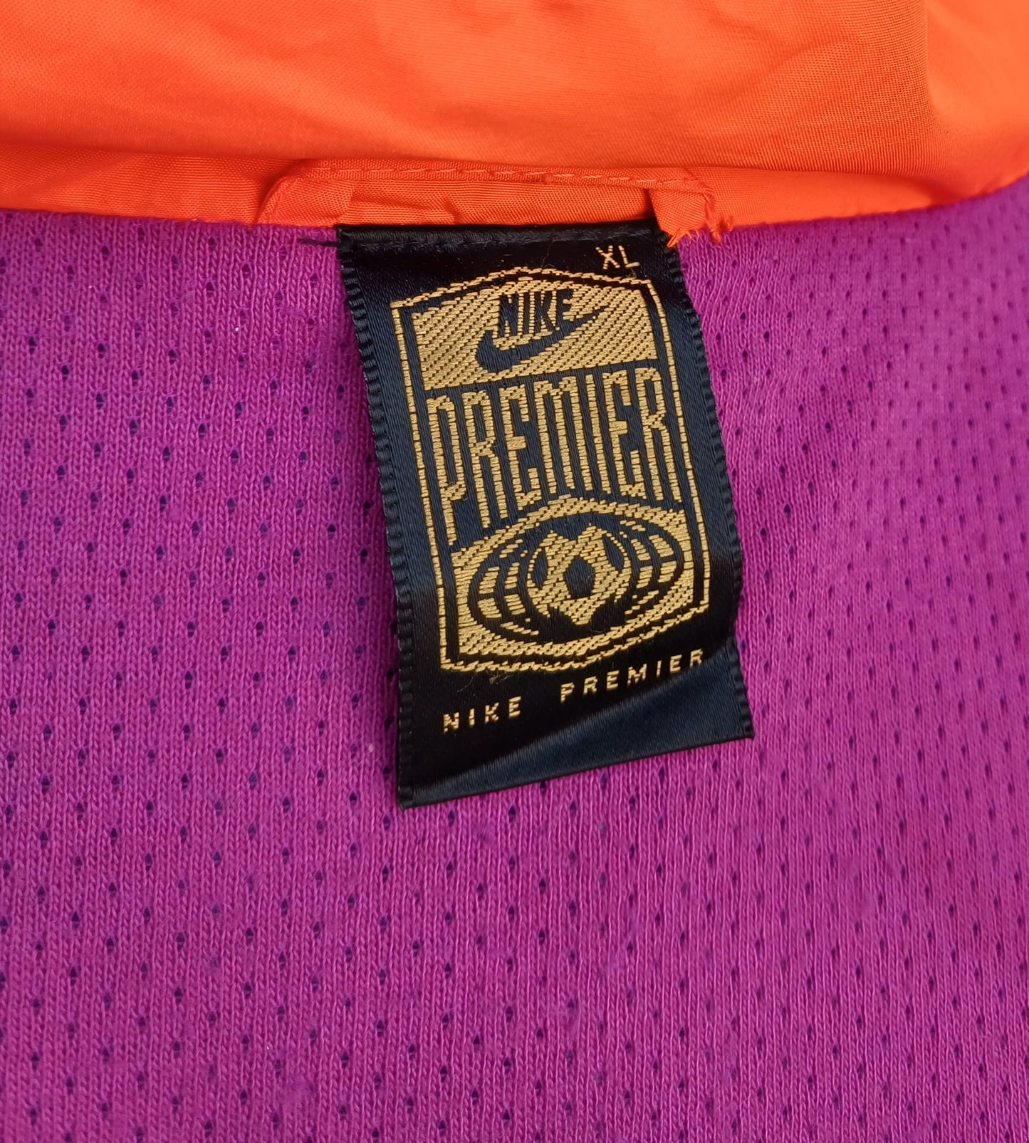 Vintage 90s Nike Multicolor Windbreaker Track Top Jacket Mens XL