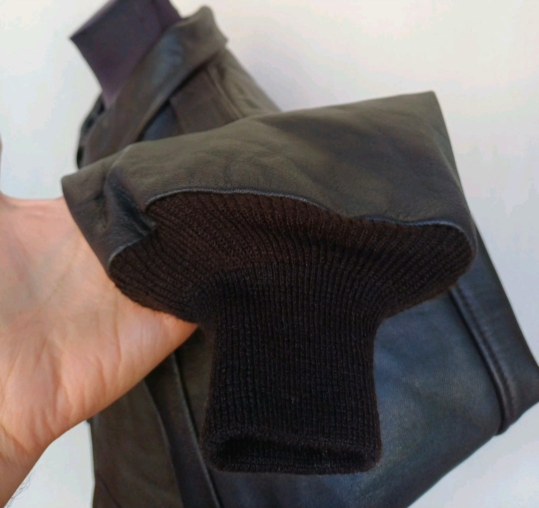 New Without Tags US Wings A-2 Goat Skin Leather Flight Bomber Jacket Dark Brown Mens 2XL