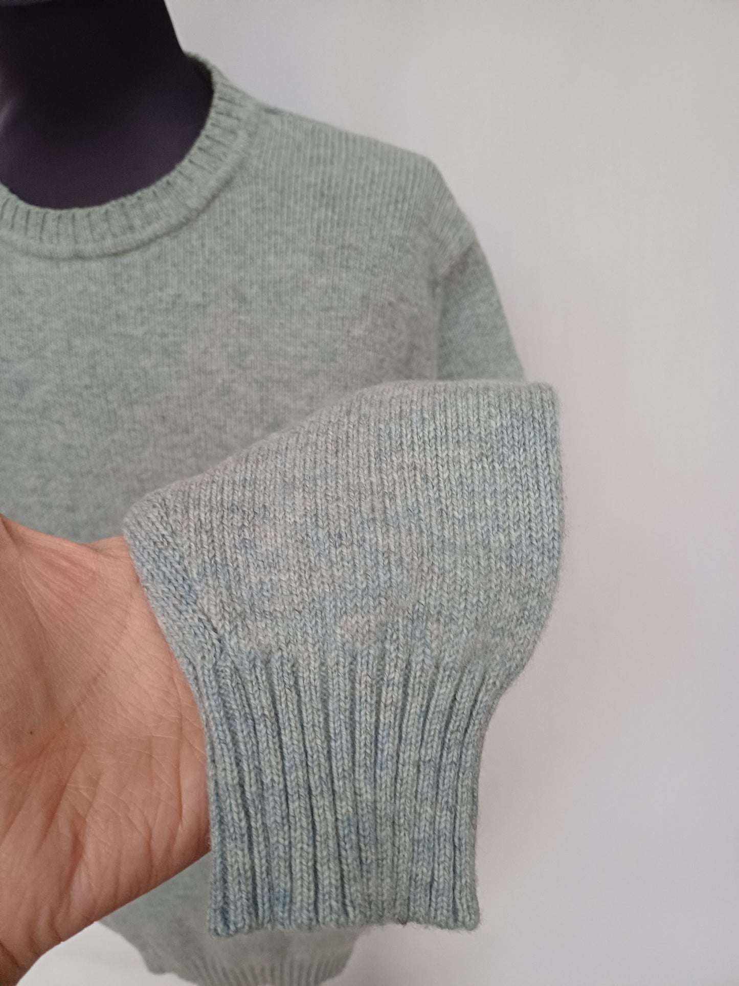 Burberry London Merino Wool/Cashmere Crew Neck Sweater Mens L