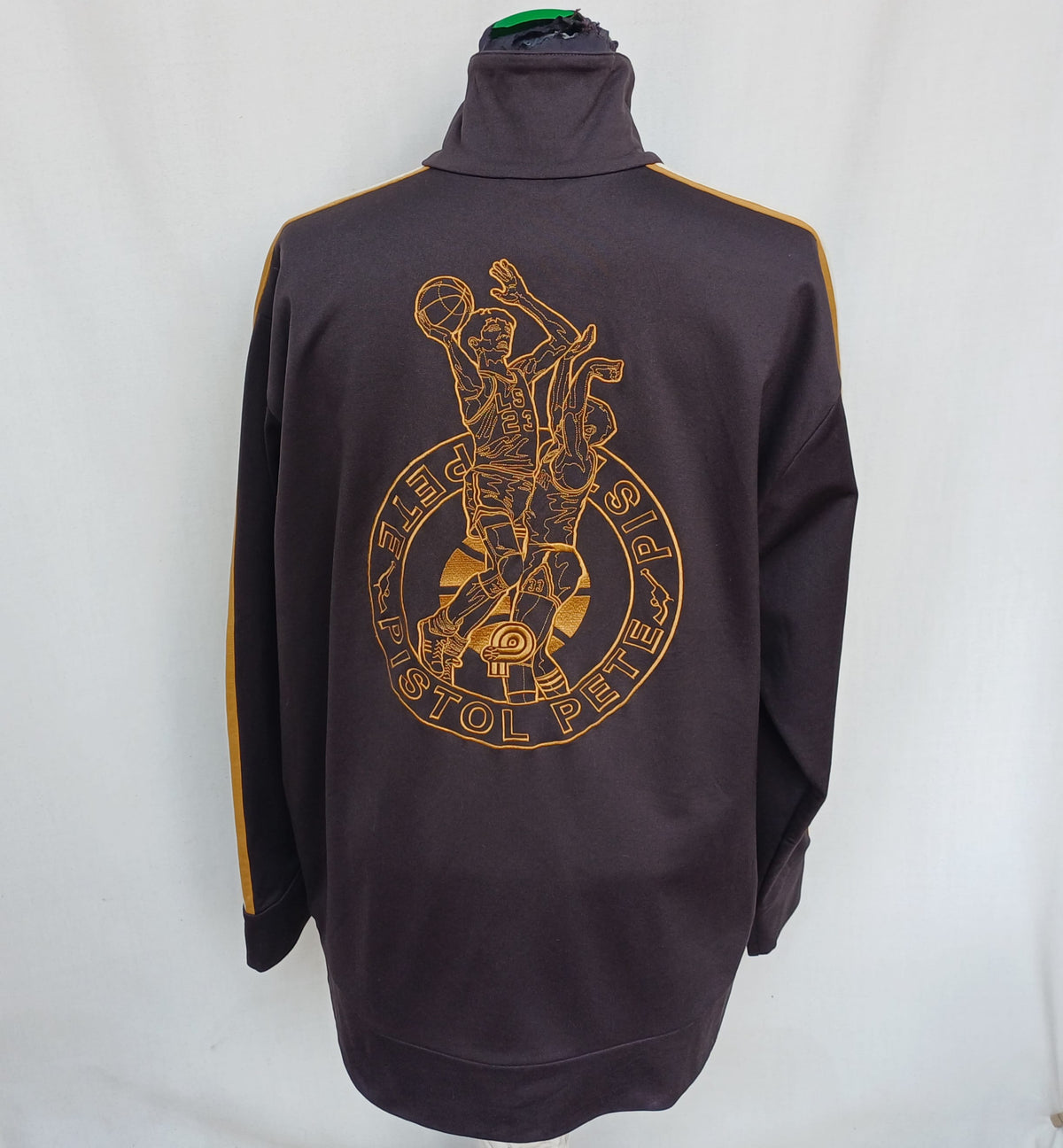 Vintage Adidas Pistol Pete Track Top Jacket Mens L Oversized