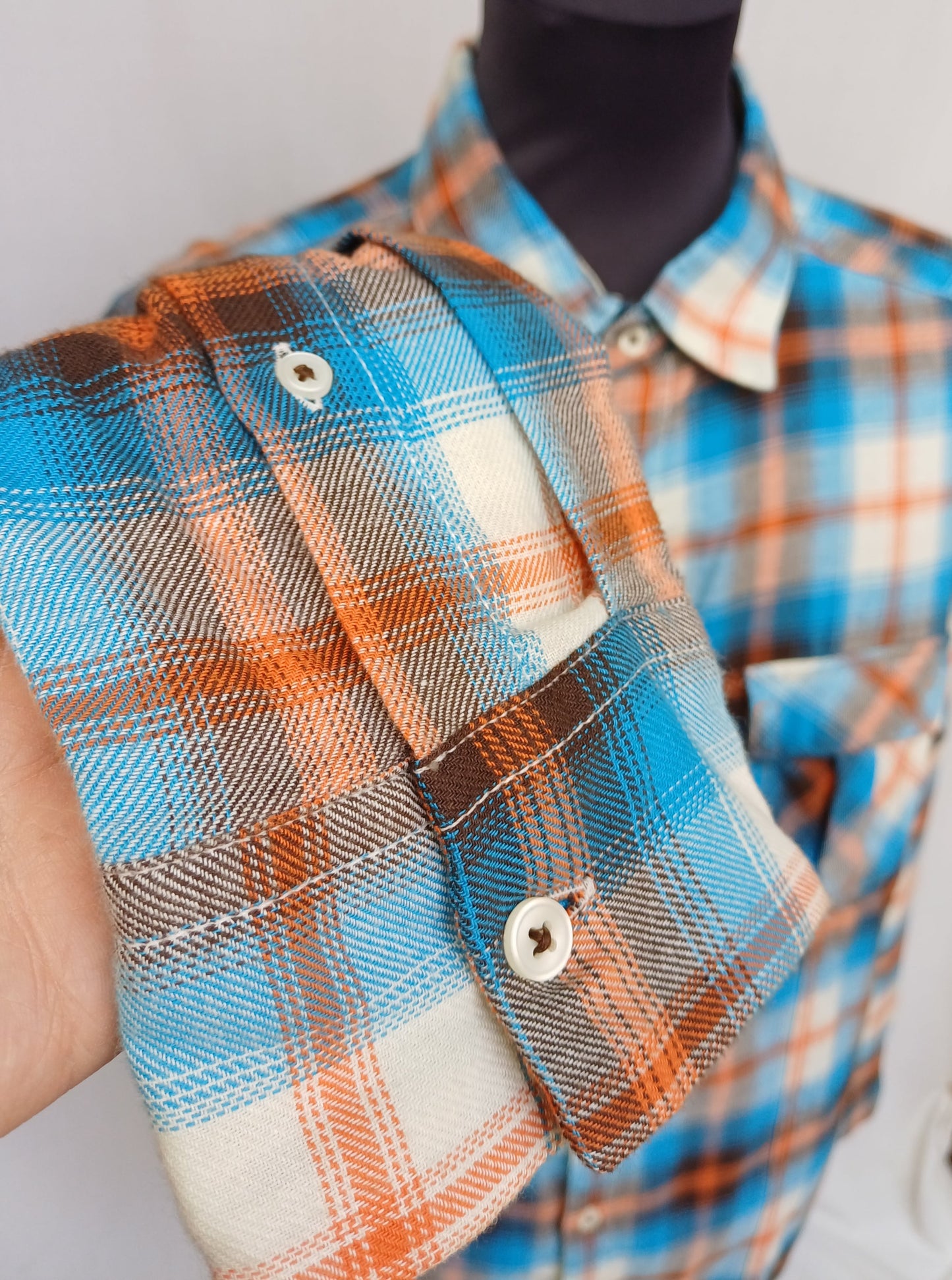 New With Tags Zara Young Checkered Plaid Cotton Button Up Flannel Shirt Mens XL