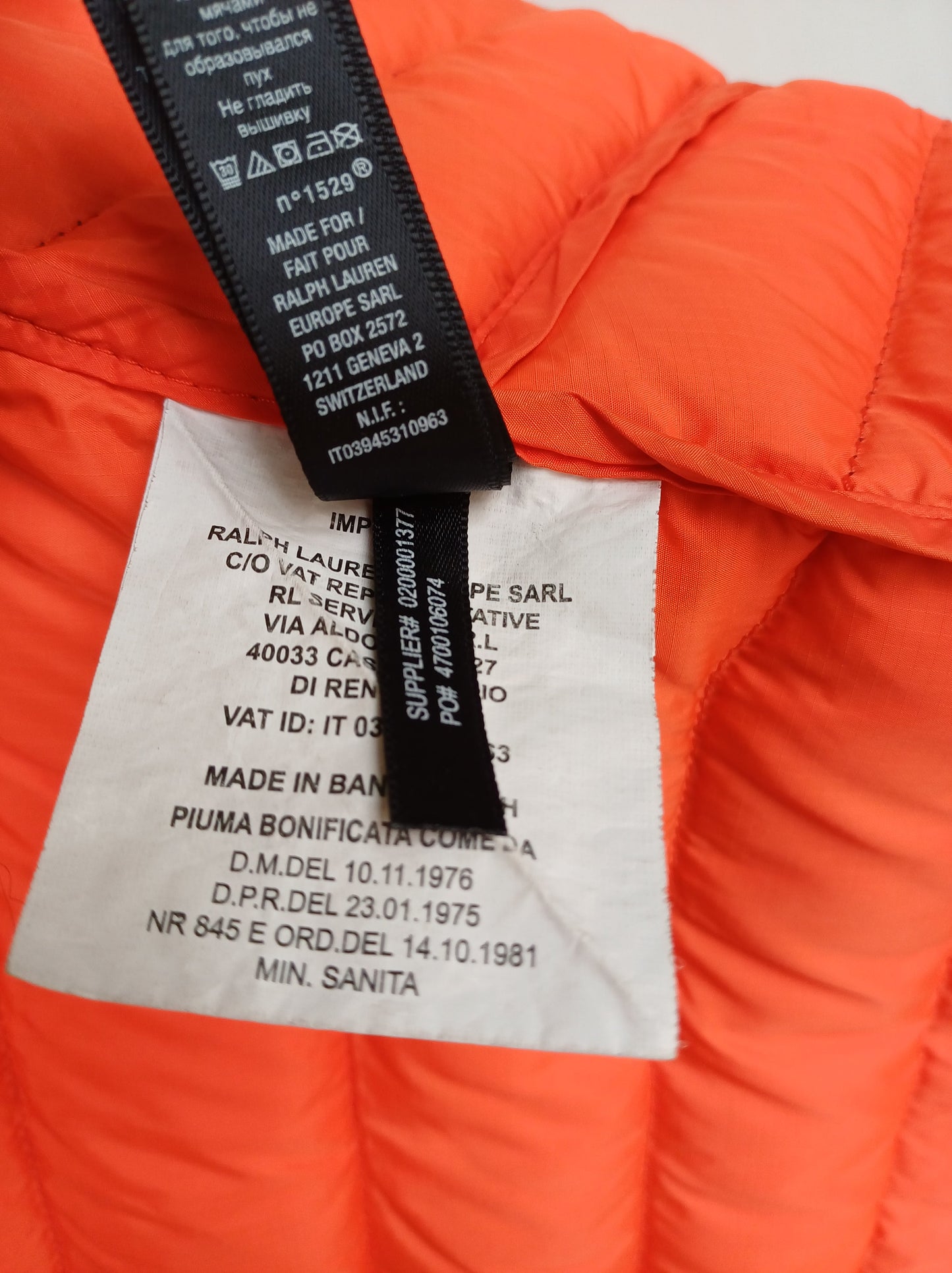 Ralph Lauren RLX Golf Quilted Down Vest Mens S