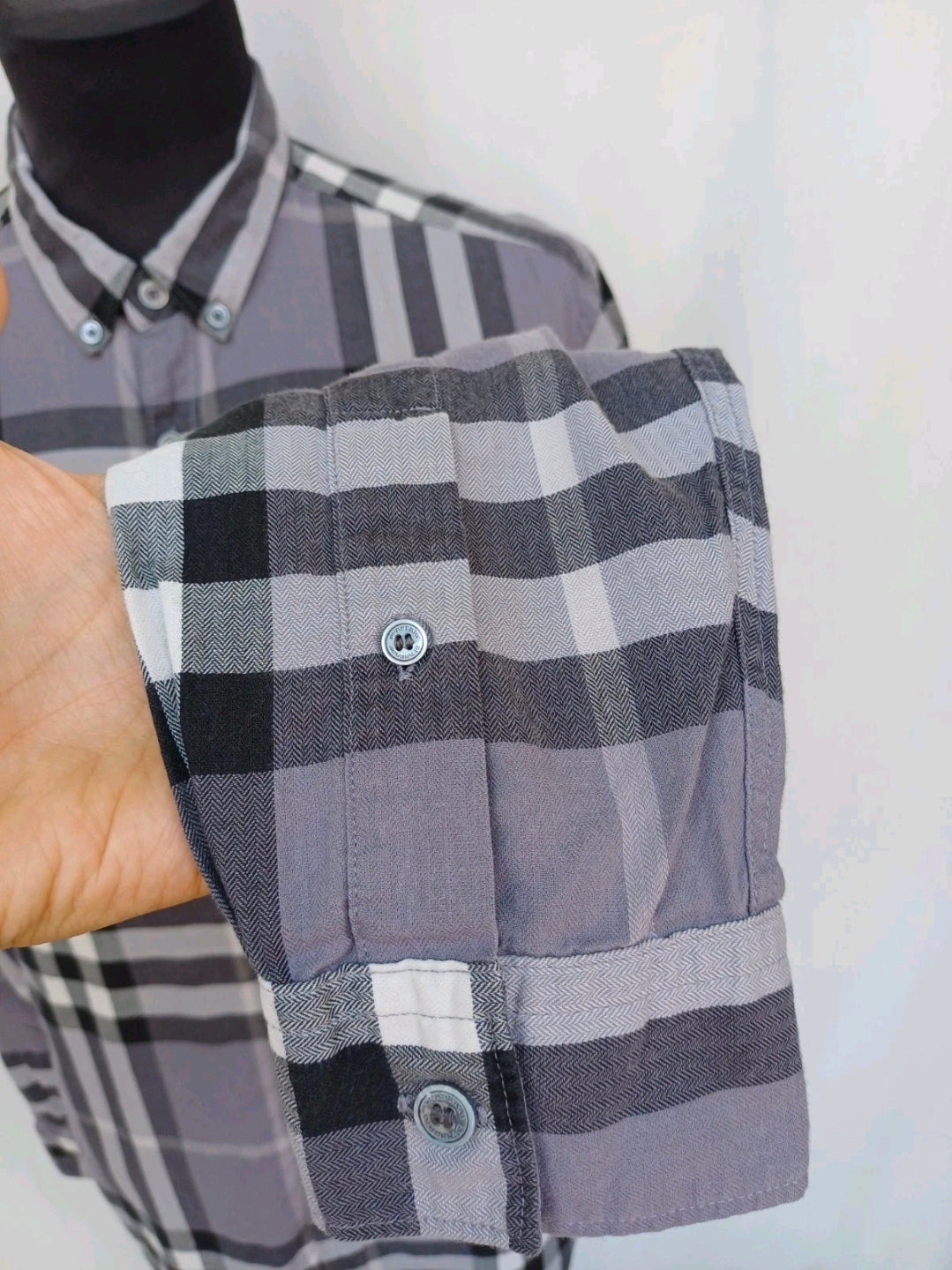 Burberry Brit 100% Cotton Button Down Shirt Size Mens M