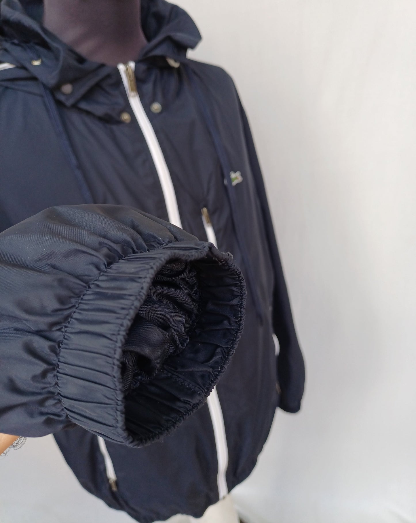 Lacoste Full Zip Nylon Hooded Jacket Size 52/Men's M