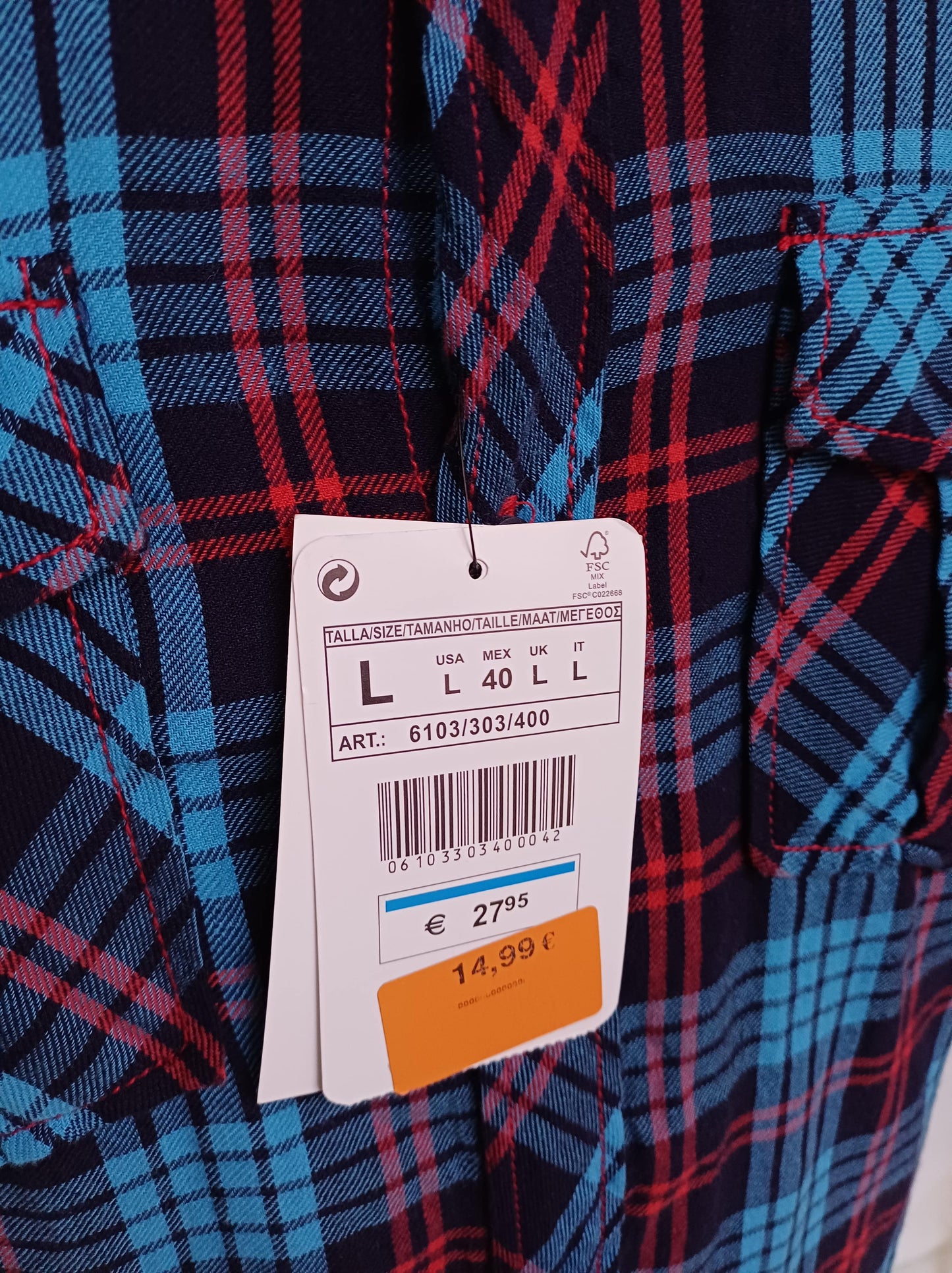 New With Tags Zara Young Checkered Plaid Cotton Button Up Flannel Shirt Mens L