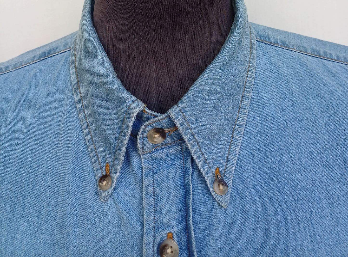Vintage Polo Ralph Lauren Denim Button Down shirt Mens L