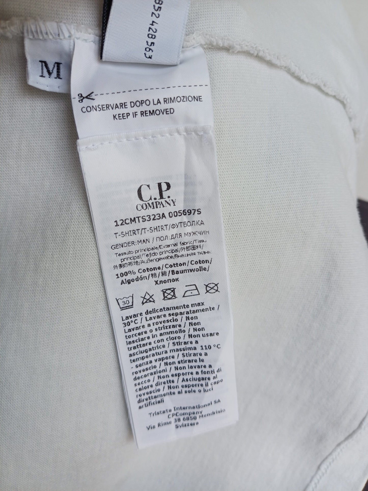 CP Company Resist Dyed Front Logo Crew Neck T-Shirt Mens M